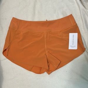 Orange Athleta Shorts